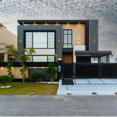 Luxury villa with night lighting Chennai